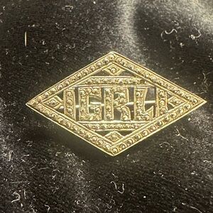 Sterling Silver Geometric Brooch